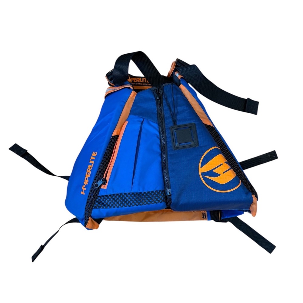 Hyperlite‎ Adult XS/S Life Jacket Blue Orange USCG Approved Vest PFD Kayaking